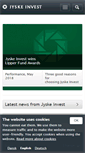 Mobile Screenshot of jyskeinvest.com