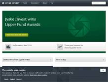 Tablet Screenshot of jyskeinvest.com